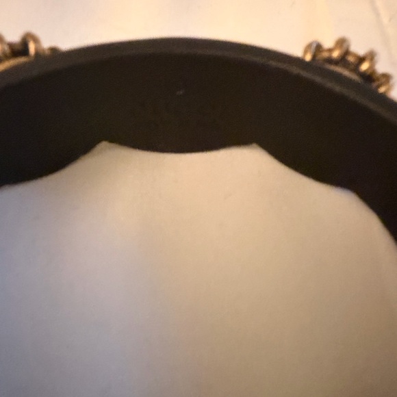 Gucci Calfskin Crystal Feline Heads Bracelet Black - Picture 5 of 8